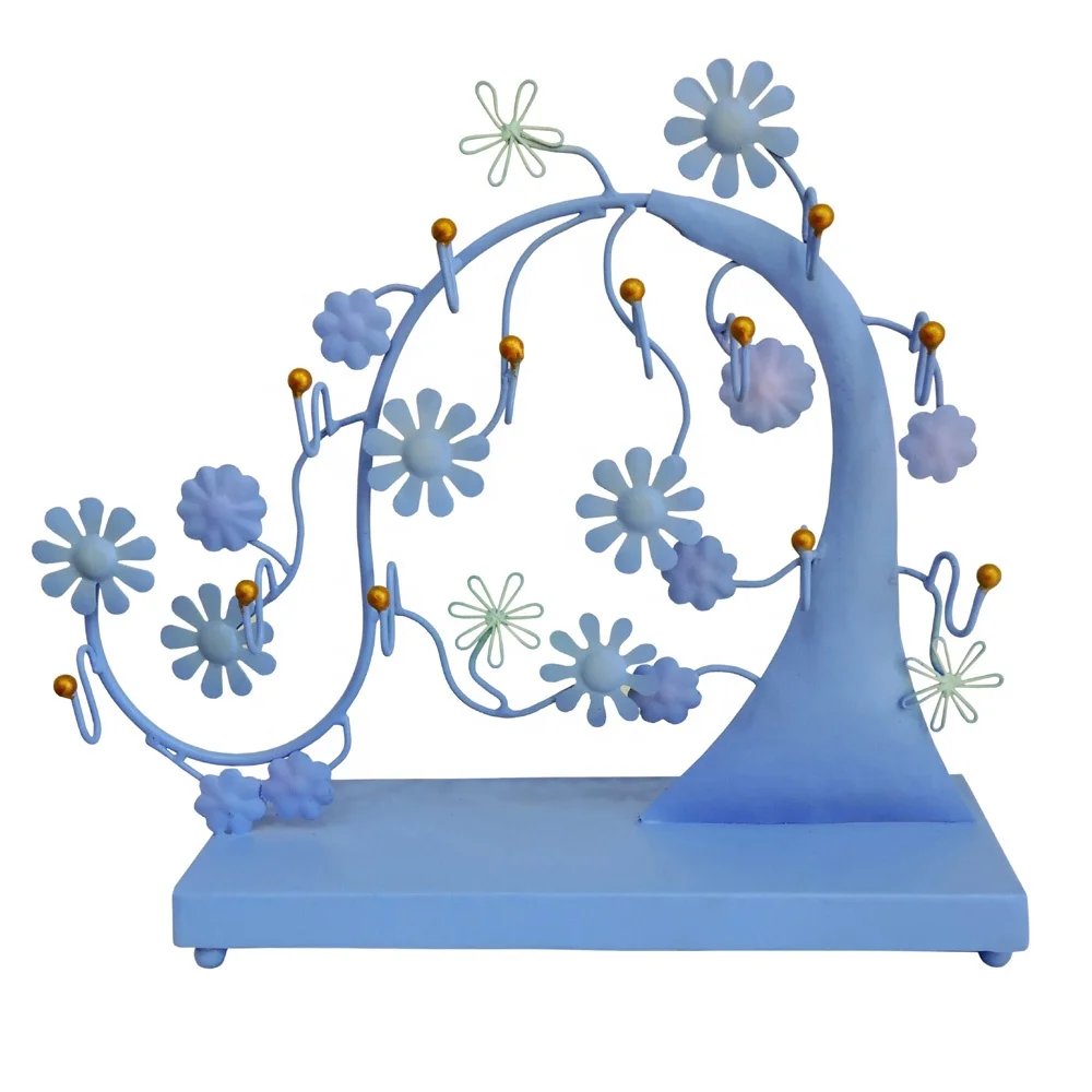 Unique Jewelry Stand in Light Blue Color Fashion Jewelry Stand use For Display Jewelry Items