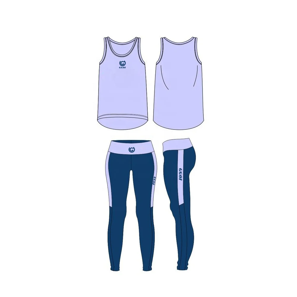 
Woman Female Yoga Top Tank Leggings Sets 