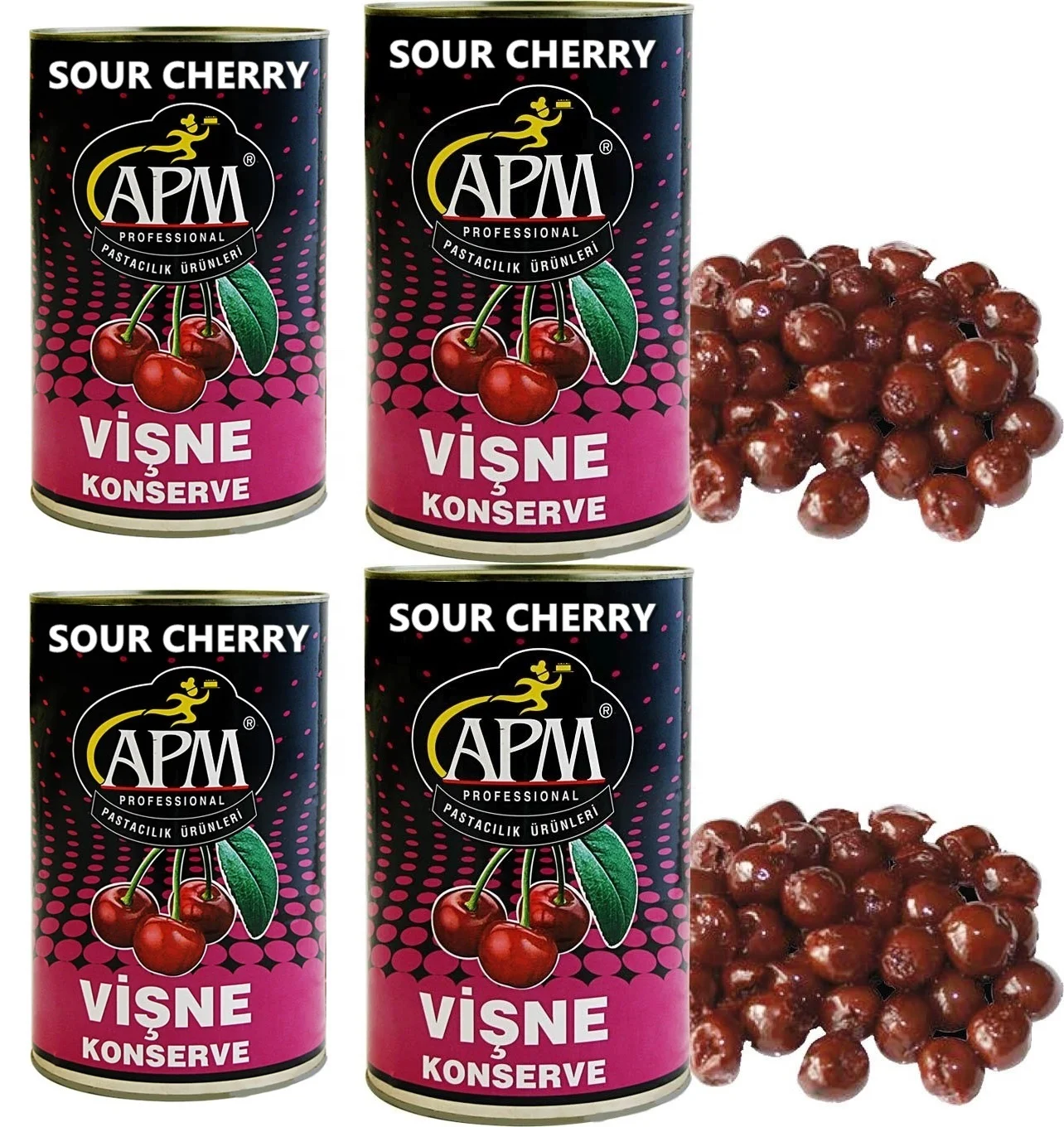 APM Canned, Preserved Sour Cherry For Food Related Sectors And Industries Like Pastry, Confectionery And Others