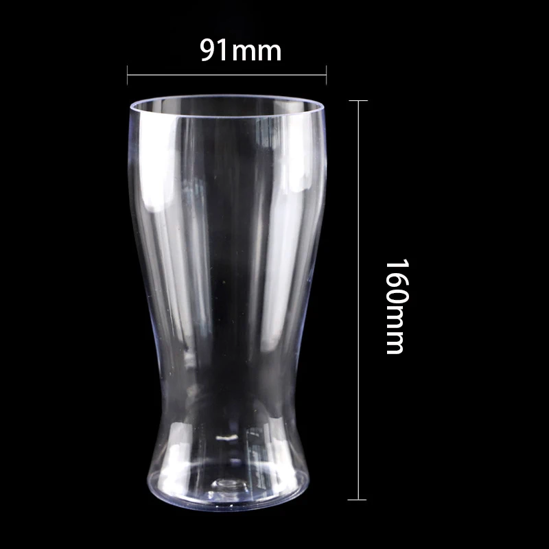570 мл 19 унций бокалы для пива без ручки газированных напитков бокал виски пластиковый стакан вина персонализированный