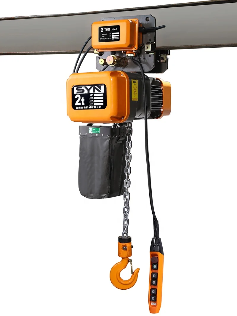 0.5t single chain Chain electric hoist 1 ton cheap hook chain Operation type electric hoist
