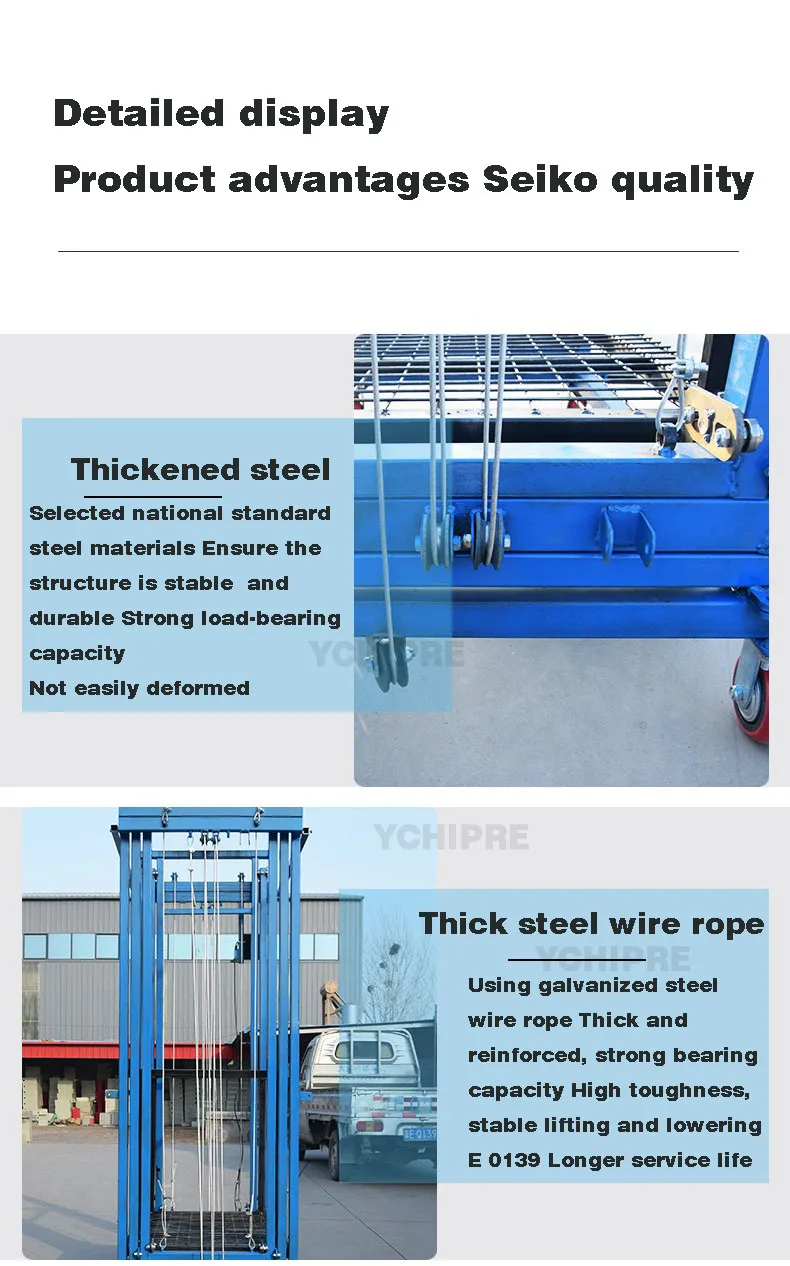 200-500KG Electric Scaffold Lift,110V Mobile Electric Lifting Scaffold,6m Electric Scaffolding