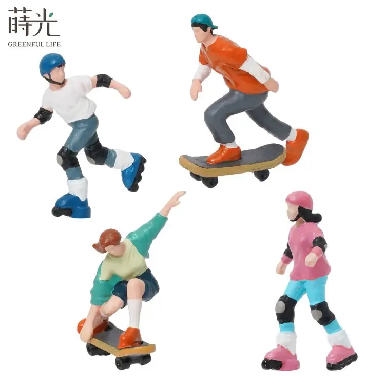 [2.9] Sport Character Terrarium Miniature Accessories Figurines Made of Resin