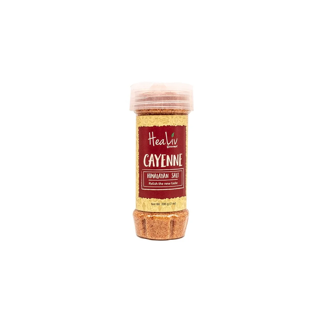 Himalayan Pink Salt Pakistan HeaLiv Gourmet Flavored Collection 220gms Salt Shaker Premium Quality
