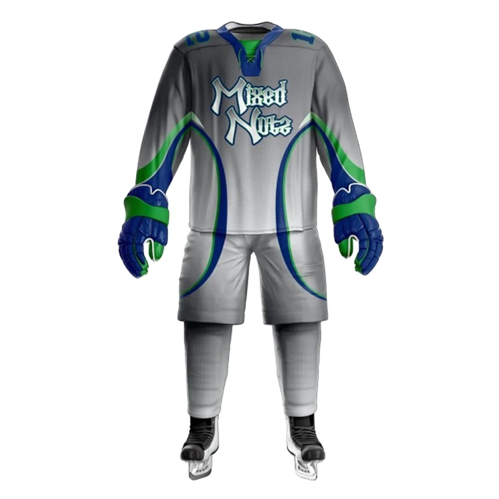 Custom made hockey jersey & shorts uniform set  Sublimated ice hockey uniform in latest design