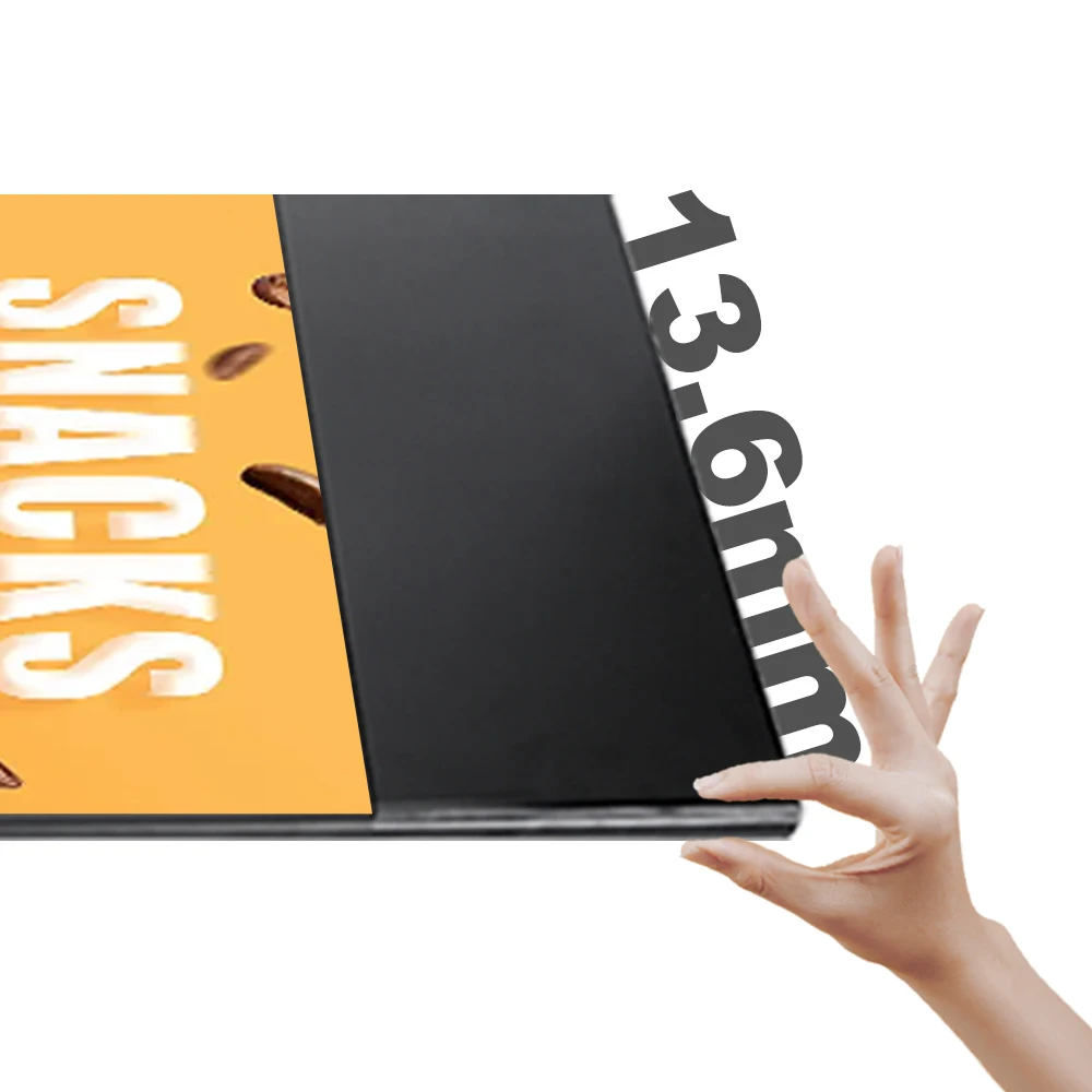 Retail Window Shopping Lcd Display Hanging Store Front High Brightness 37 43 55 Inch Ultra-Thin Screen