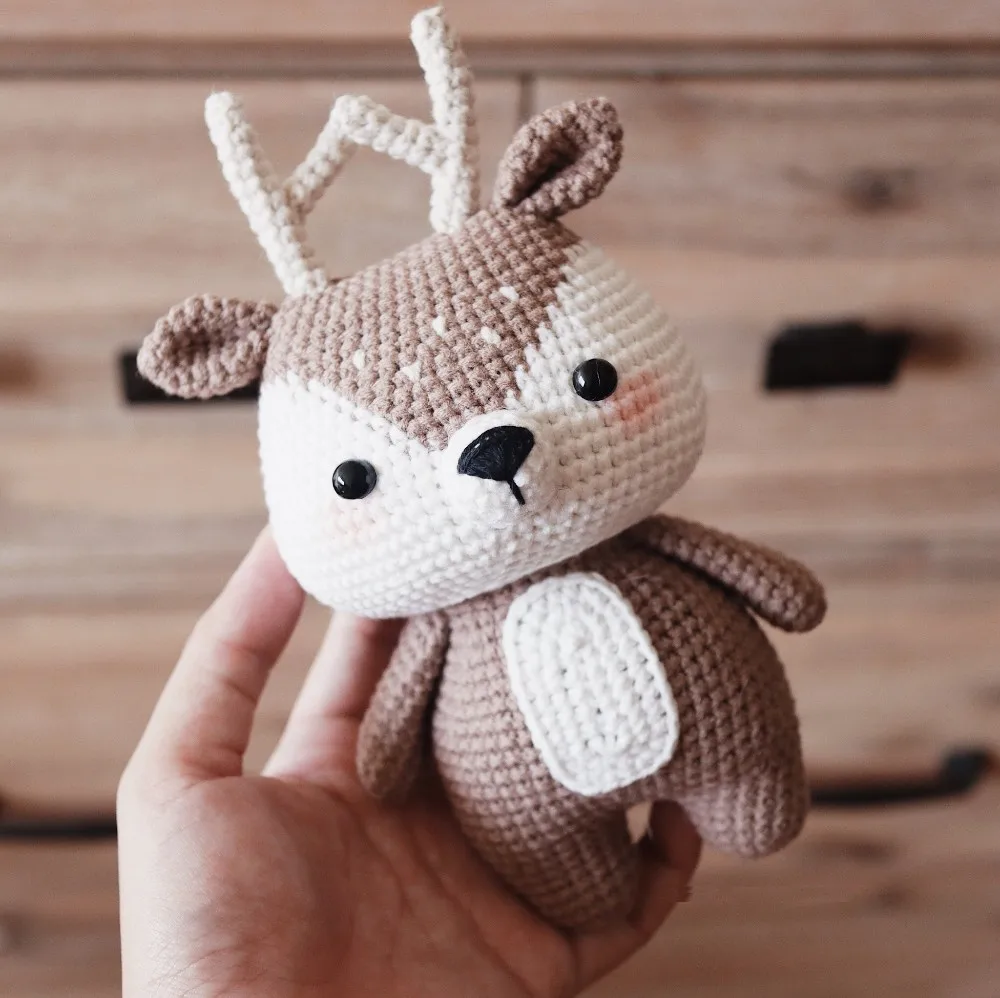 So Cute Short Leg Animals of Fox Bear Deer Monkey Cat Tiger Lion Koala Piggy Elephant and Rabbit Baby Amigurumi Crochet Toys