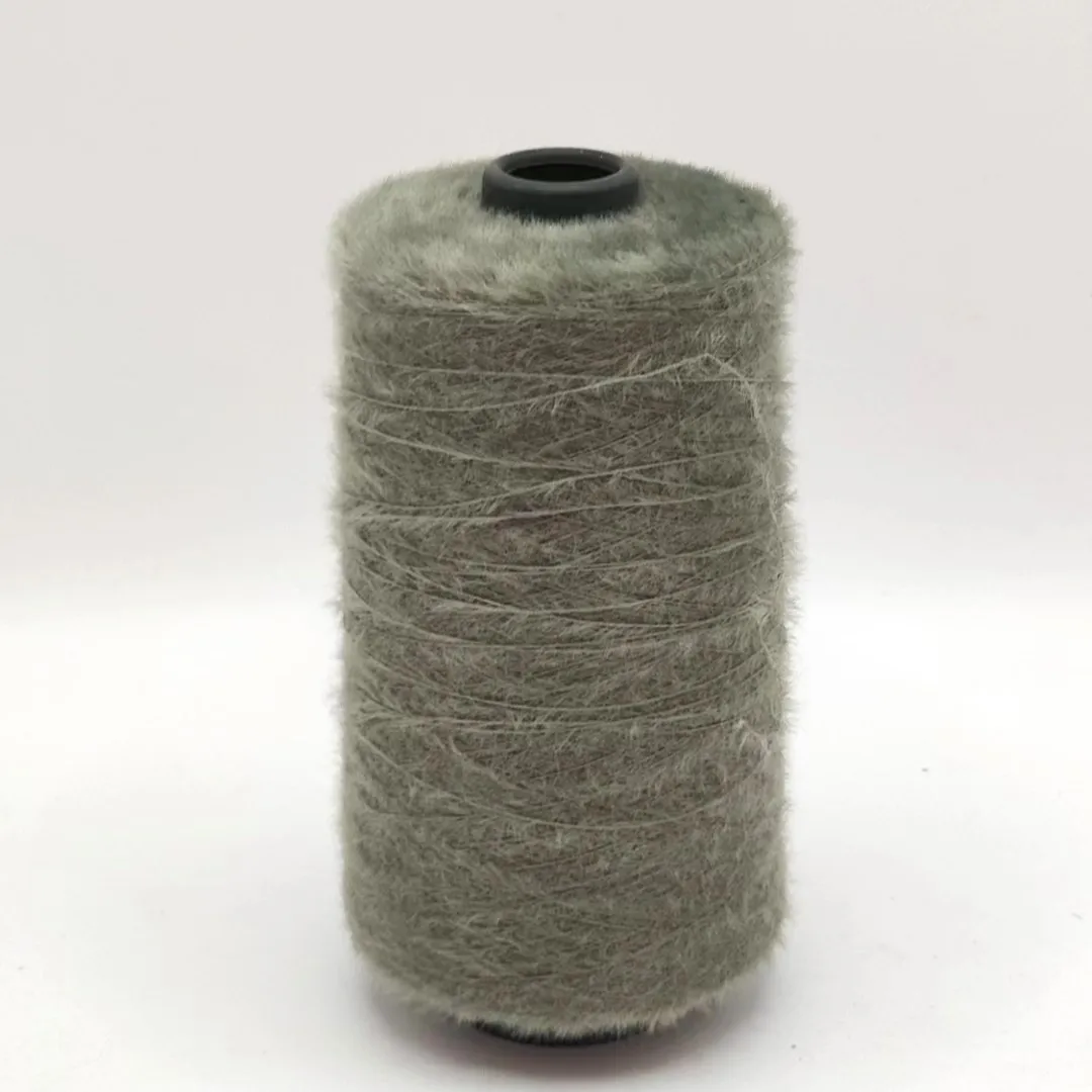 Hot sale fancy polyester yarn feather yarn for knitting weaving gloves sweaters socks