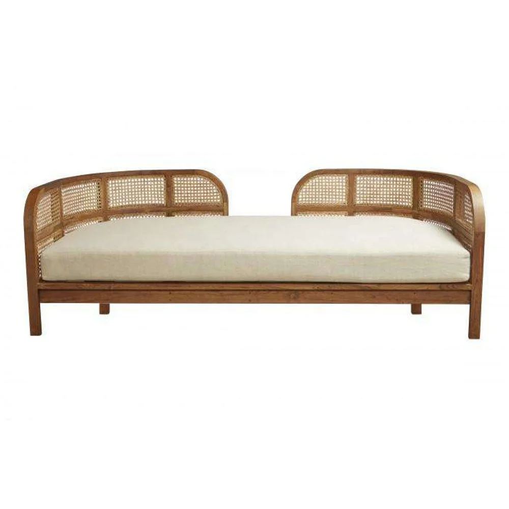 Michele Daybed с комбинированным ротанговым натуральным для отеля, ресторана, виллы, квартиры, коммерческого проекта.