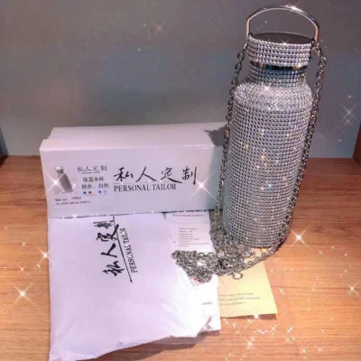 BSBH Professional Factory Crystal Crafts Set Diamond Crystal Water Bottle With Fair Price