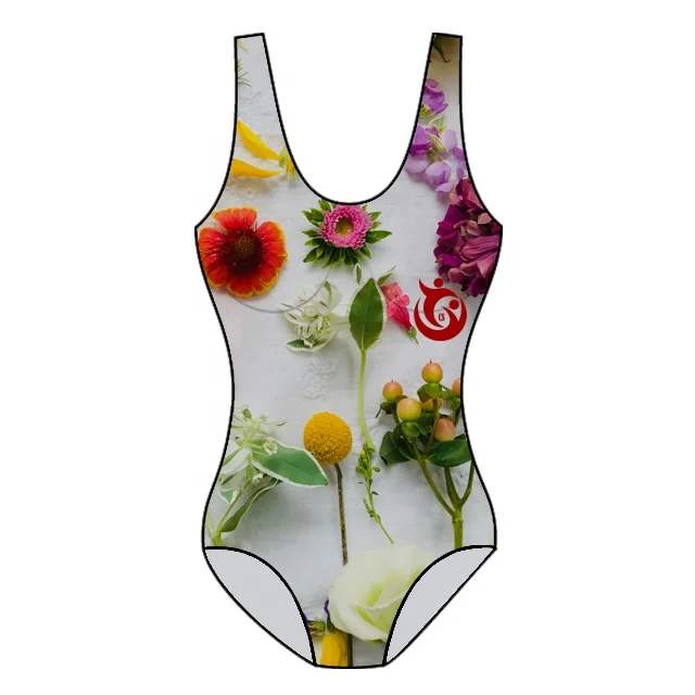 new custom sublimation design 2023 polyester spandex Women one piece body suit bikini swim wear beach fitness wear bathing wear