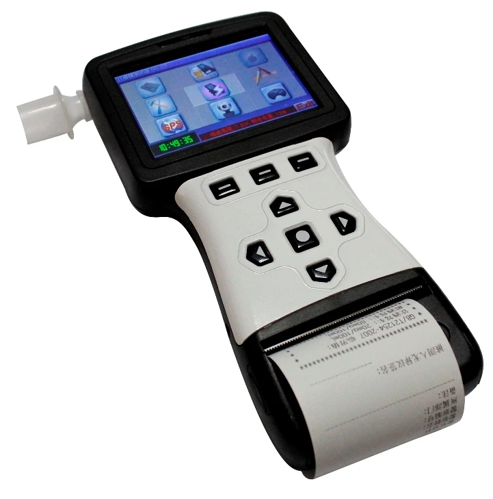2022 factory OEM TrafficPolice Law enforcement interlock breathalyzer with printer breath alcohol tester