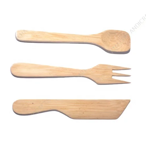 New Best selling Bamboo Serving Spoons Butter Knife Set Indian Manufacturer by Quality Handicrafts