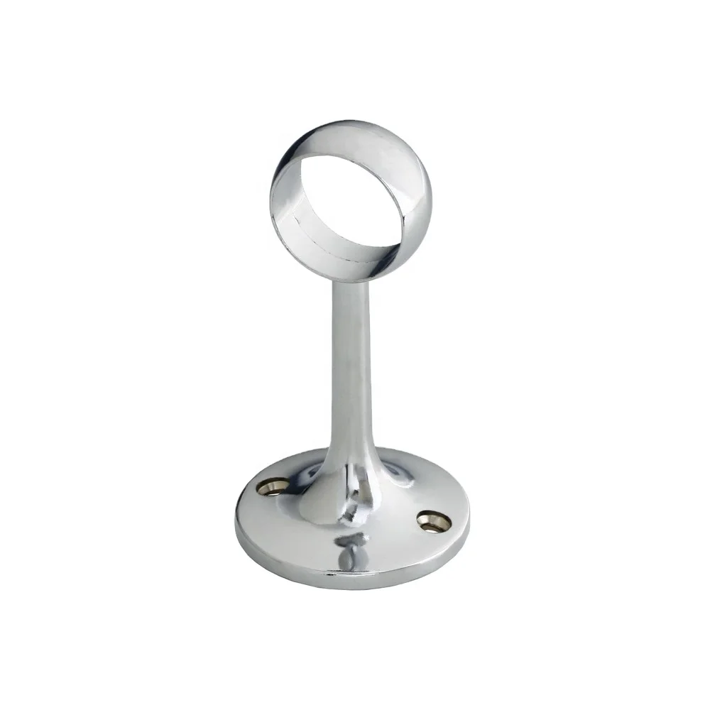 Zinc Alloy Wardrobe Rail Closet Rod Holder