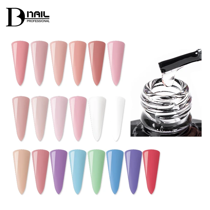 ice nova universal builder hard gel nail soak off camouflage buildering nail extensions 20/30/50g jar uv gel builder for nails