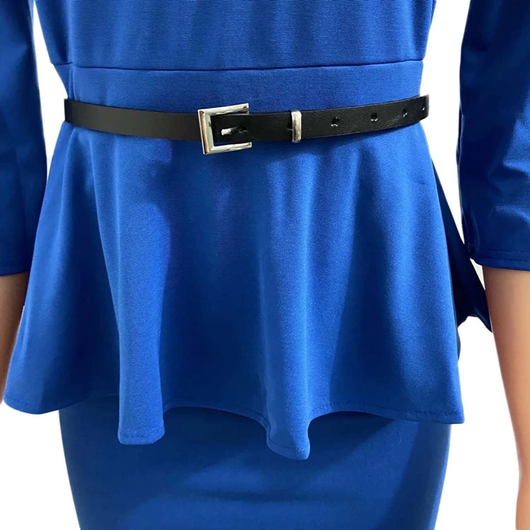 Vestidos Elegantes De Mujer Plus Classy Uk Dresses Ladies Woman Clothing Bayan Elbise Thailand African Women Office Dress