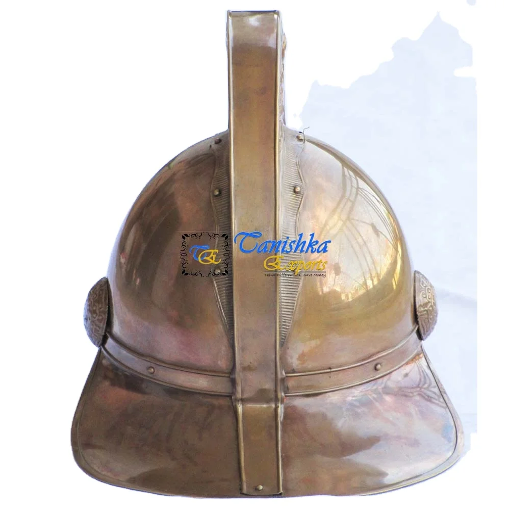 Designer Collectible  Antique Brass Fighter Fireman Helmet Novelty Gifts Wearable Victorian Fireman Helmet