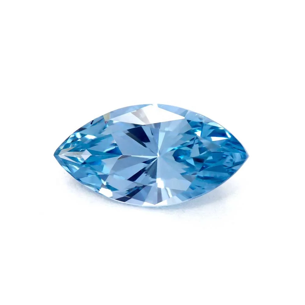 Hot Selling Natural Lab Grown3.5ct Intense Blue VVS  Marquise Diamond For Business Jewelry Wholesale Supplier India Loose Stones
