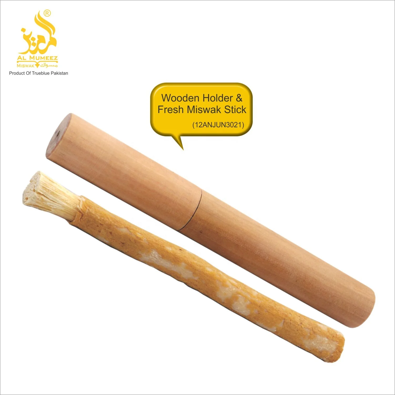 NATURAL WOOD HOLDER/CASE FOR MISWAK SEWAK SIWAK STICK TOOTH BRUSH WITH CUSTOMIZE DESIGN TOOTHBRUSH COVER  WATER USE FOR OUTDOOR