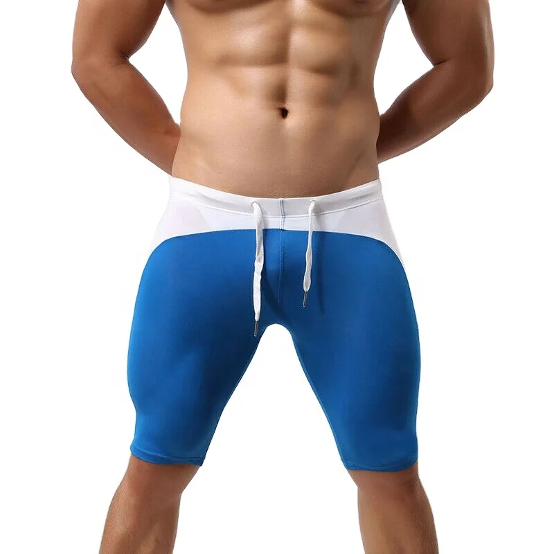 Men Cycling Compression Shorts Gym Training Tights For Men Wholesale Gym Wear Polyester Men Gym Sport Fitness Compression Shorts