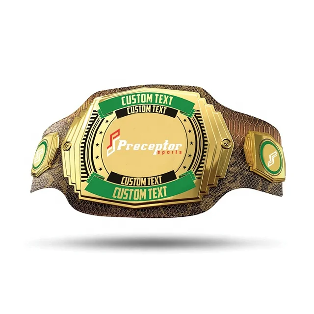 High Quality Custom World Championship Belt Boxing MMA Belts Wholesale New Customized Style Leather Championship Belts