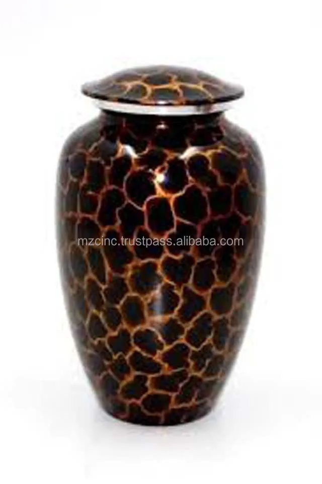 Декоративная погребальная урна синего цвета из алюминия высокого качества для взрослых