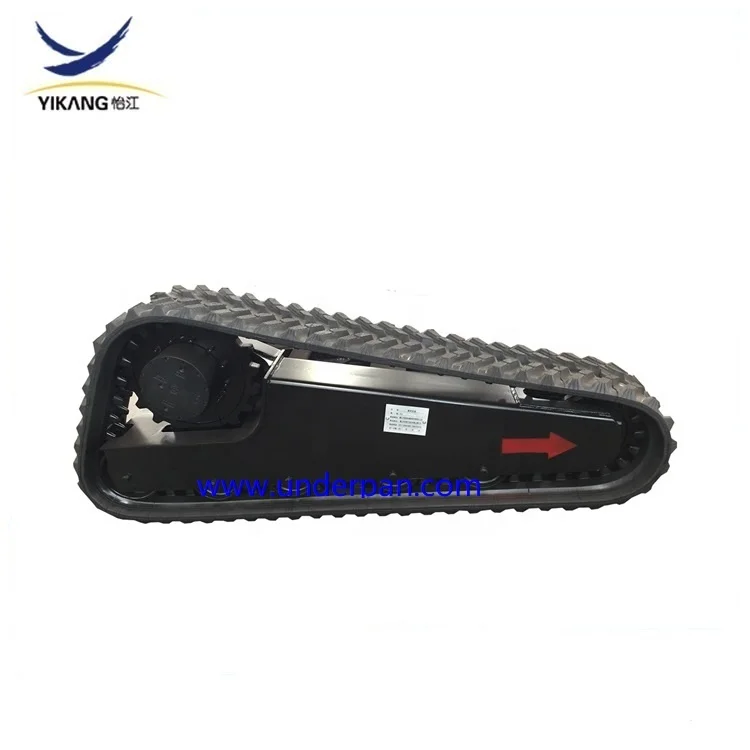 mini rubber track undercarriage for crawler farm harvester robot chassis parts from China manufacturers
