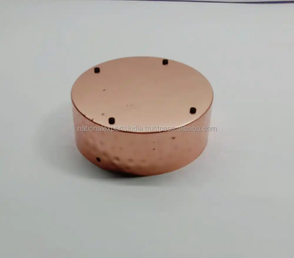 factory wholesale small galvanized rustic round metal iron candle holders bowl