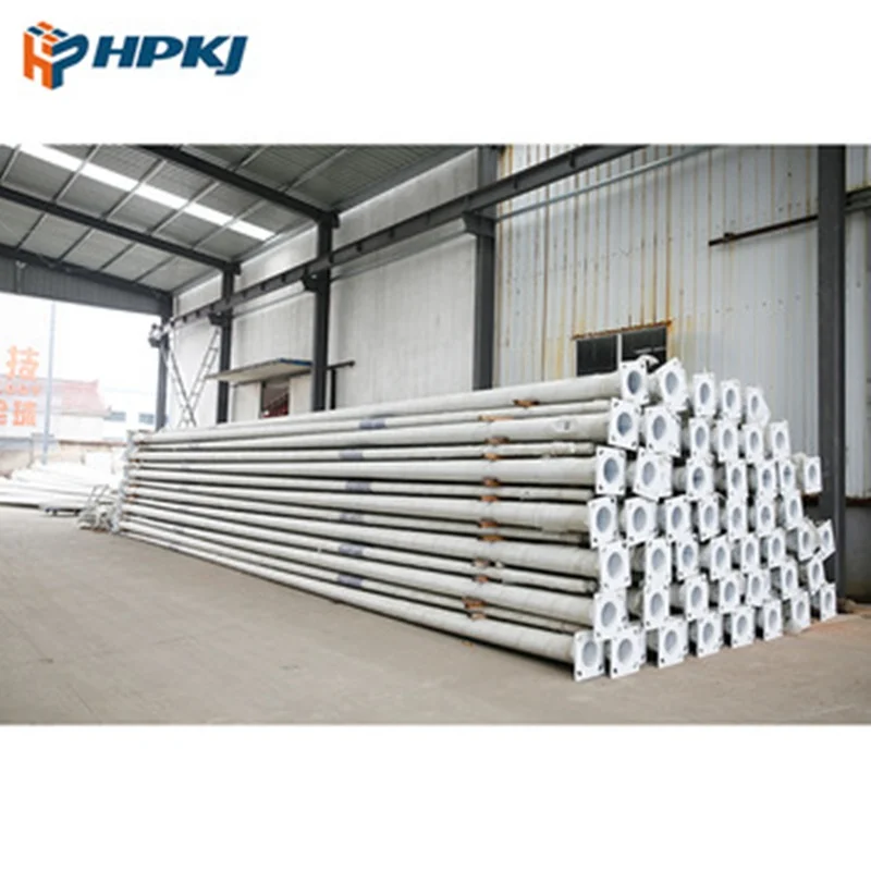 Hepu LED Solar Street Light, 3m-12m Hot-DIP Galvanized Polygonal and Circular andOctagonal and Steel Lighting Pole, Customizable