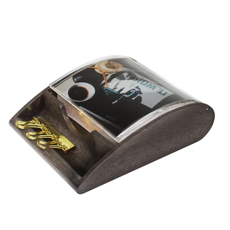Home Acrylic Eco Friendly Coffee Ground Note Tray Office Stationery