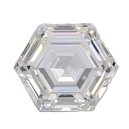 HEXAGONAL STEP CUT 1.02ct Diamond D Color VS1 Purity IGI Certified Lab Grown Diamond CVD 579372740