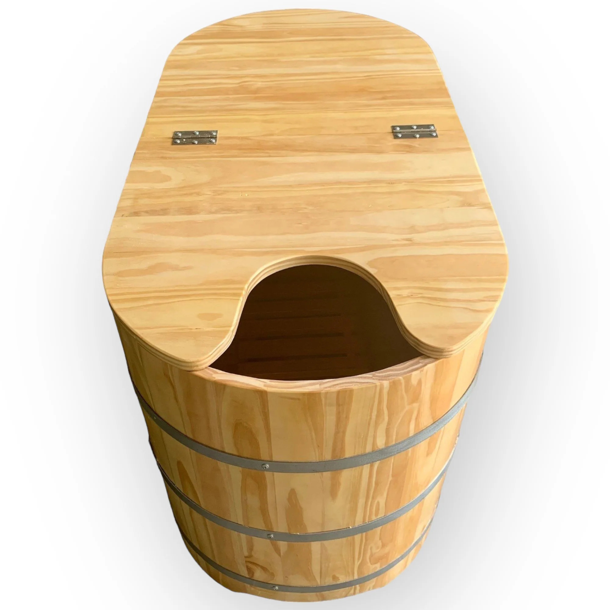 Hot sale High Quality Custom Made Round Wooden Frame Bathtub/ Natrual Wooden Barrel Bath Tub For Spa Villa From Vietnam