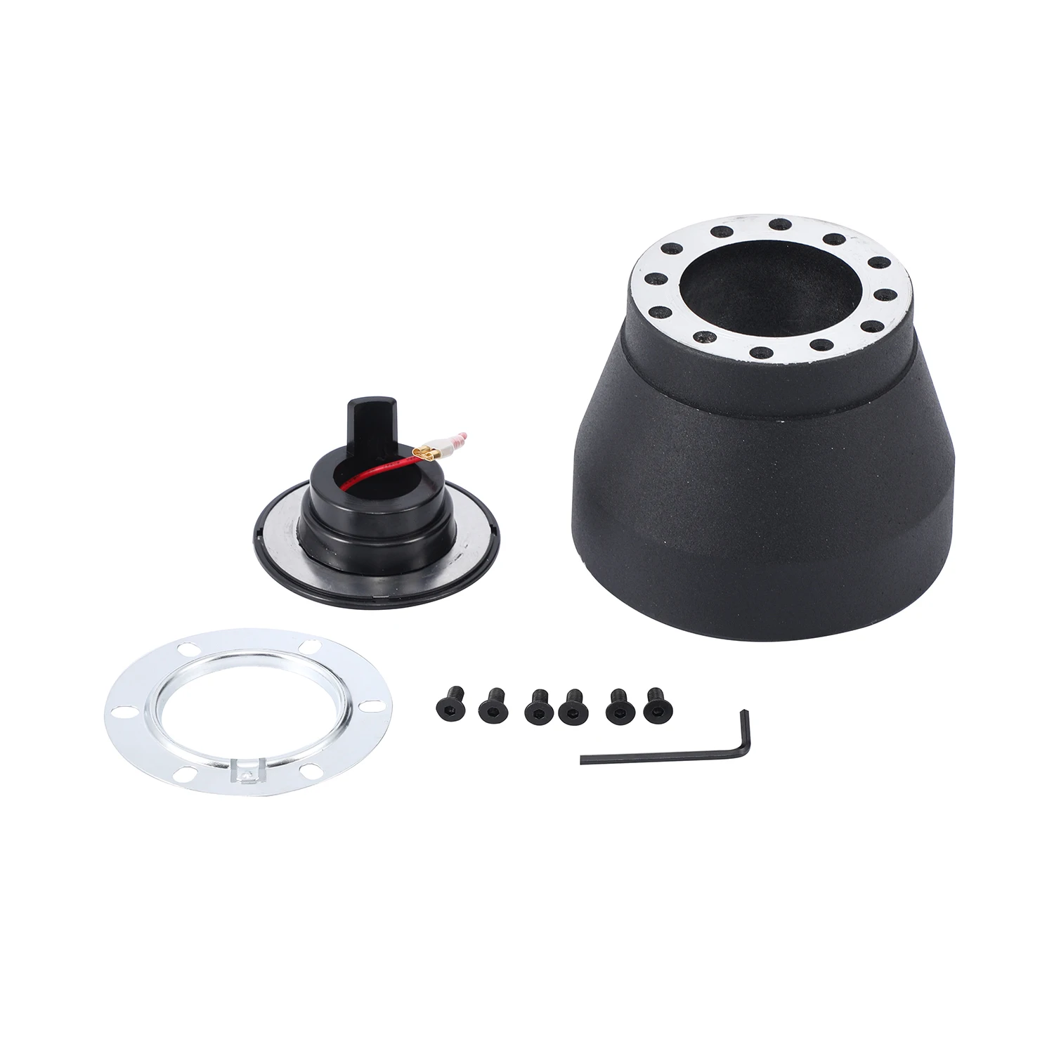 Racing  Auto Parts Black Racing Steel Steering Wheel Hub Boss Kit Adapter for BMW E30 E32 E34