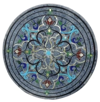 SEMI PRECIOUS STONE ROUND TABLE