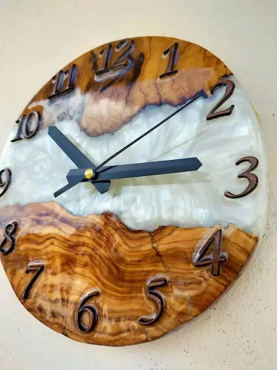 New Elegant Home and Personal Design Handmade Epoxy Resin Wall Clocks for Sale in Bulk BY N M CRAFT