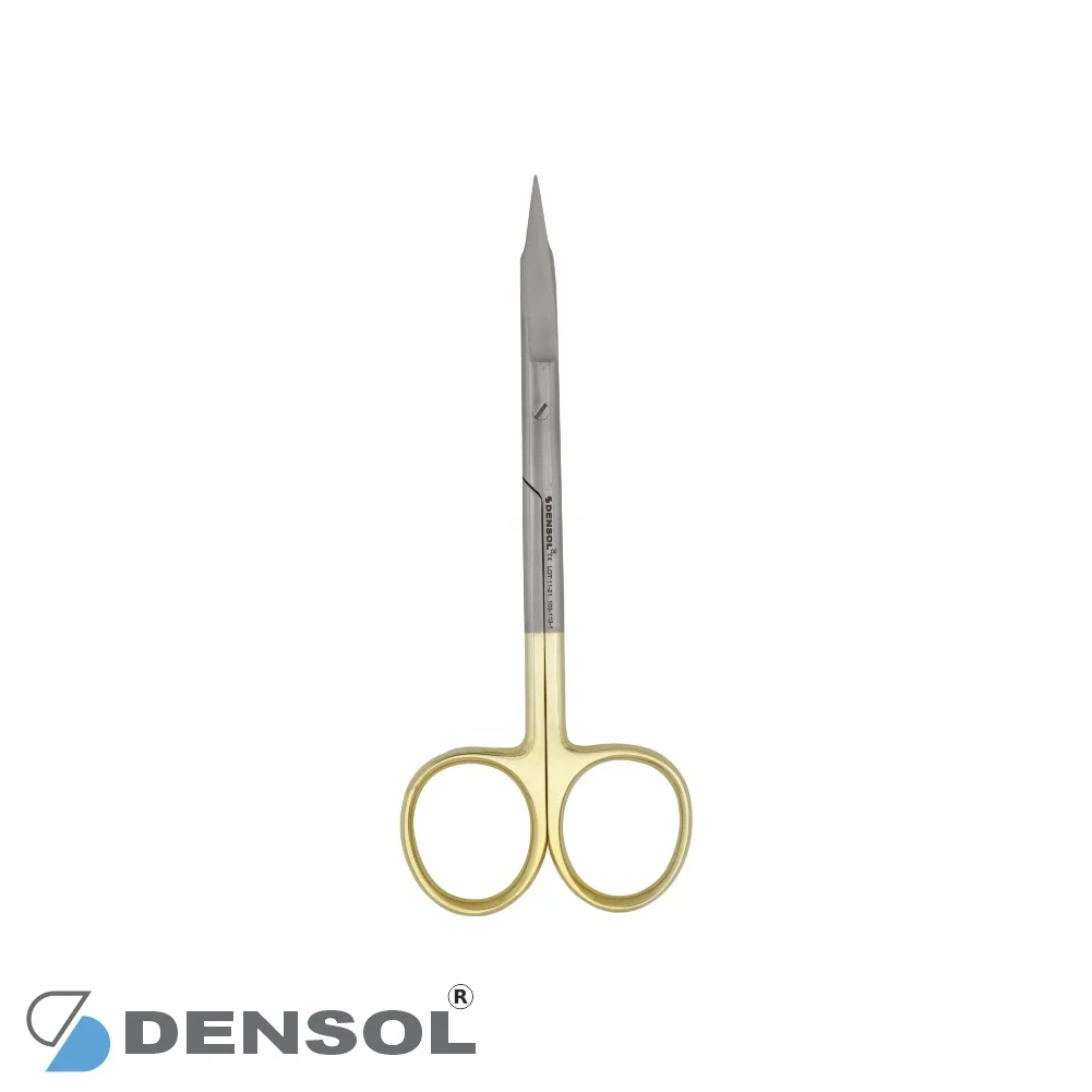 Ножницы La Barn из карбида вольфрама 11 5 см TC Двойные изогнутые хирургические ножницы стоматологические инструменты лезвие с одной стороной зубчатой