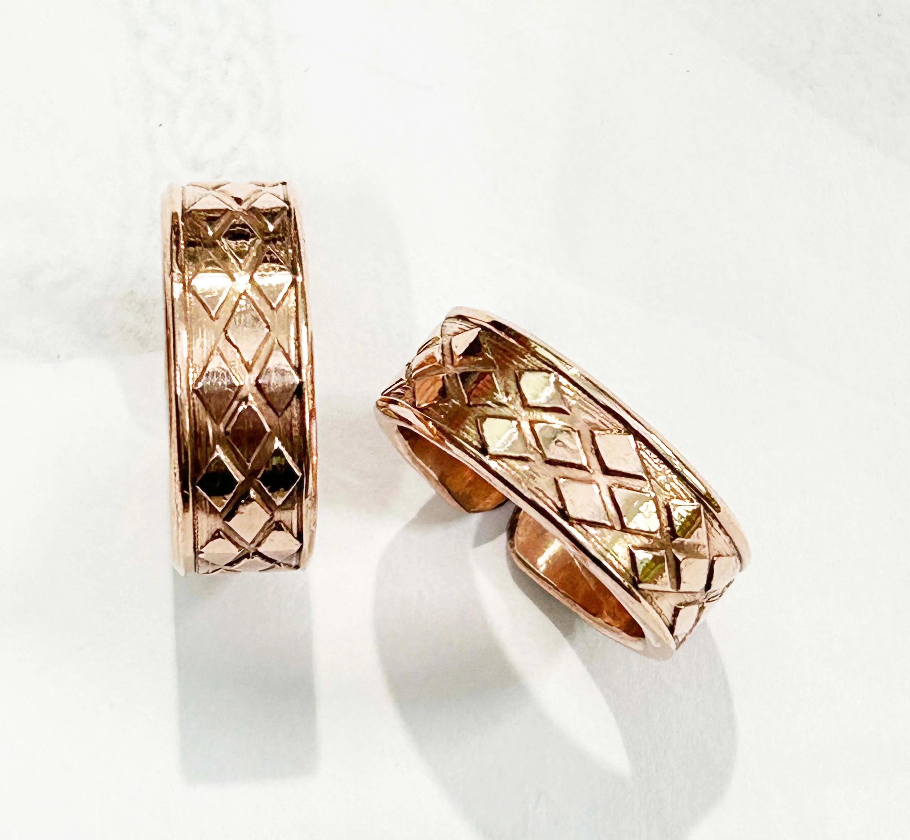 Red Copper Vintage Magnet Jewelry Pure Copper finger Ring Wholesale 6mm Antique Magnetic Copper Finger Ring Wholesale low Price