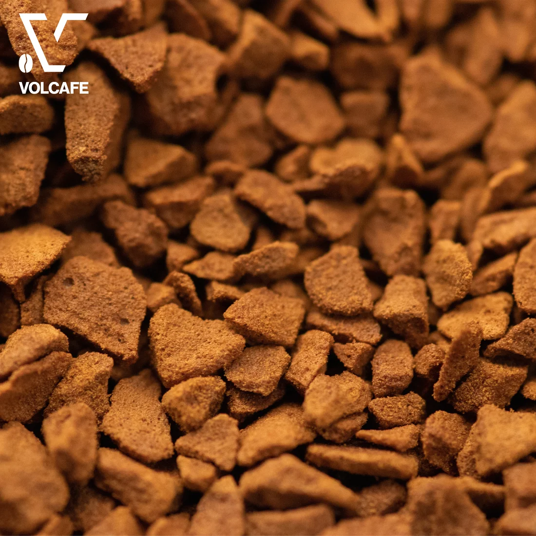 Best coffee Provided by Volcafe Blend of Robusta & Arabica good body freeze dried coffee bulk Glass Jar Private Label Packaging