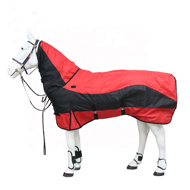 
Amazon Quality Best On Horse 100g 600D Waterproof Equestrian Fixed Full Combo Neck Turnout Rugs 