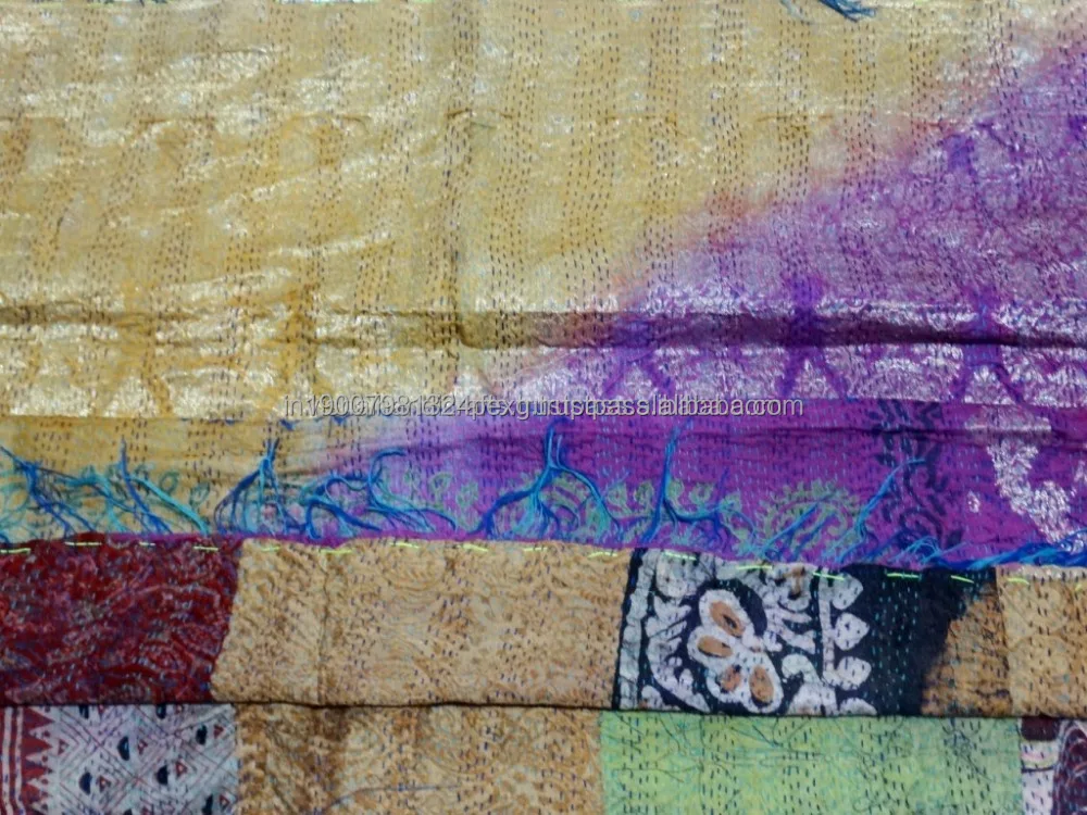 2021 Black Friday Sale Kantha Scarf Women Wrap Shawl Indian Silk Patchwork Long Dupatta Stole