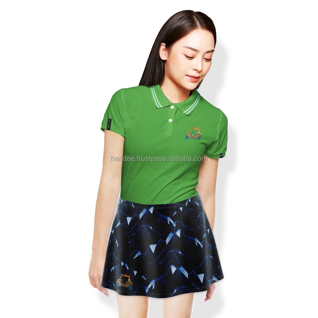 Wholesale Sublimation Polyester Digital Printed Skirt For Women Golf Sports Pleated Skirt Shorts Plus Size Women Tennis Skirts