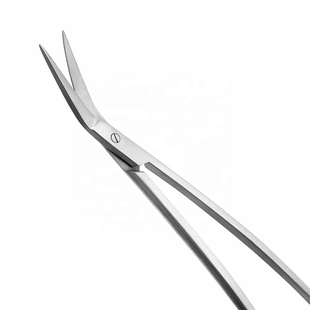 High Quality Dean Tonsil Scissor 17cm Stainless Steel Curved Surgical Scissors Serrated Blade Basis ENT Surgical Instruments