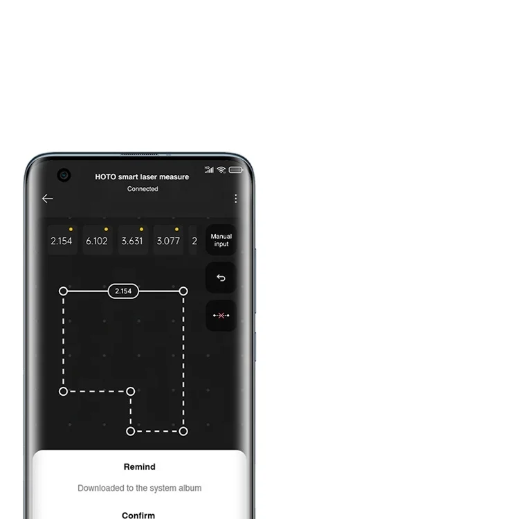 HOTO Smart Laser Tape Measure Mini Gauge with Mi Home