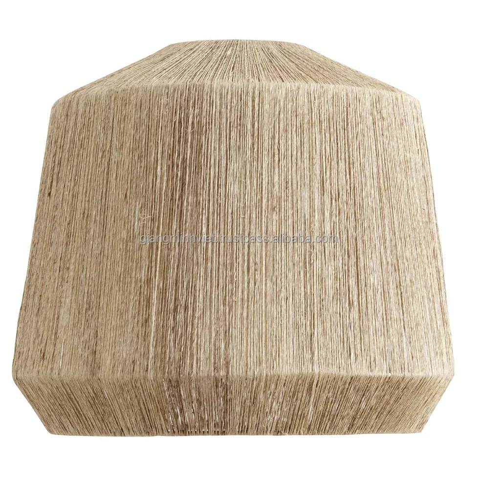 Seagrass lampshade with metal frame woven seagrass ceiling light wicker chandelier rattan pendant lighting for boho decor