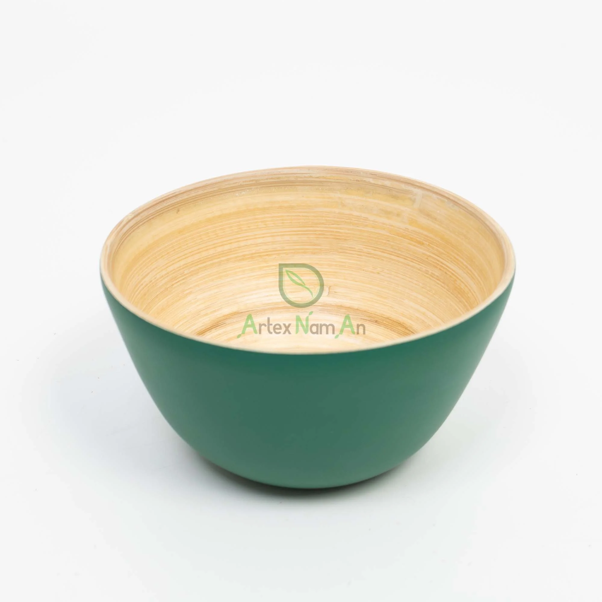 Eco friendly round bamboo serving salad fruit mixing bowl from Vietnam