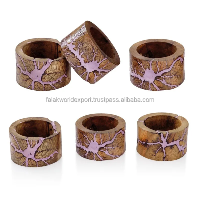 High Quality Leaf Shape Wooden Napkin Ring For Wedding and party wood napkin ring natural color Use for issue Falak World Export
