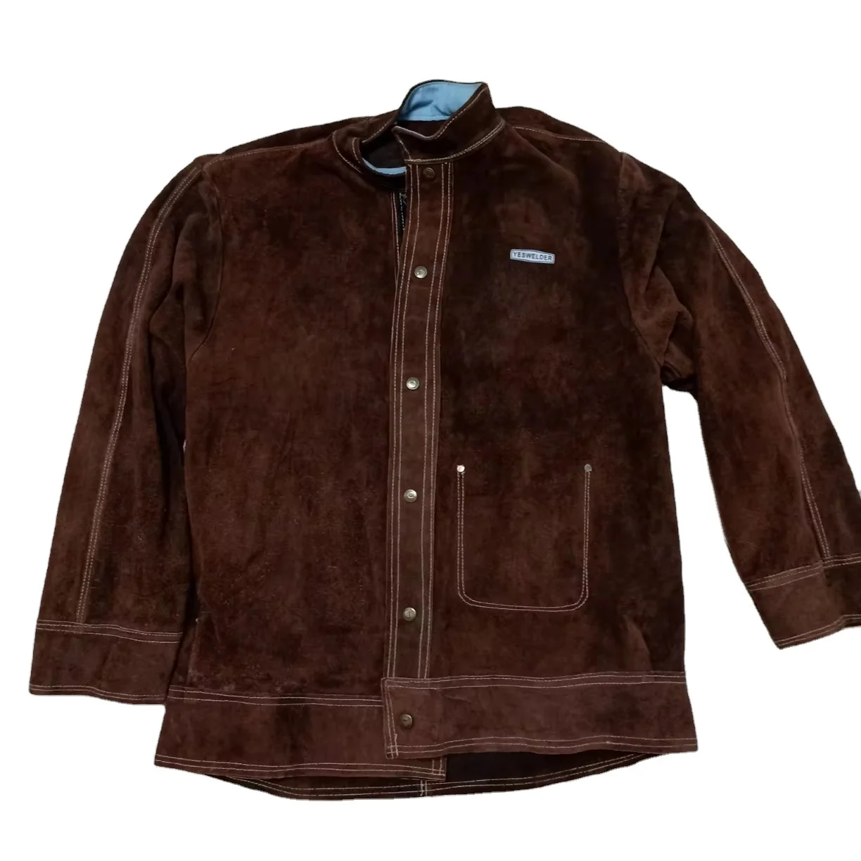 Industrial Leather welding leather jacket/flame resistant jacket/cow leather welder clothes