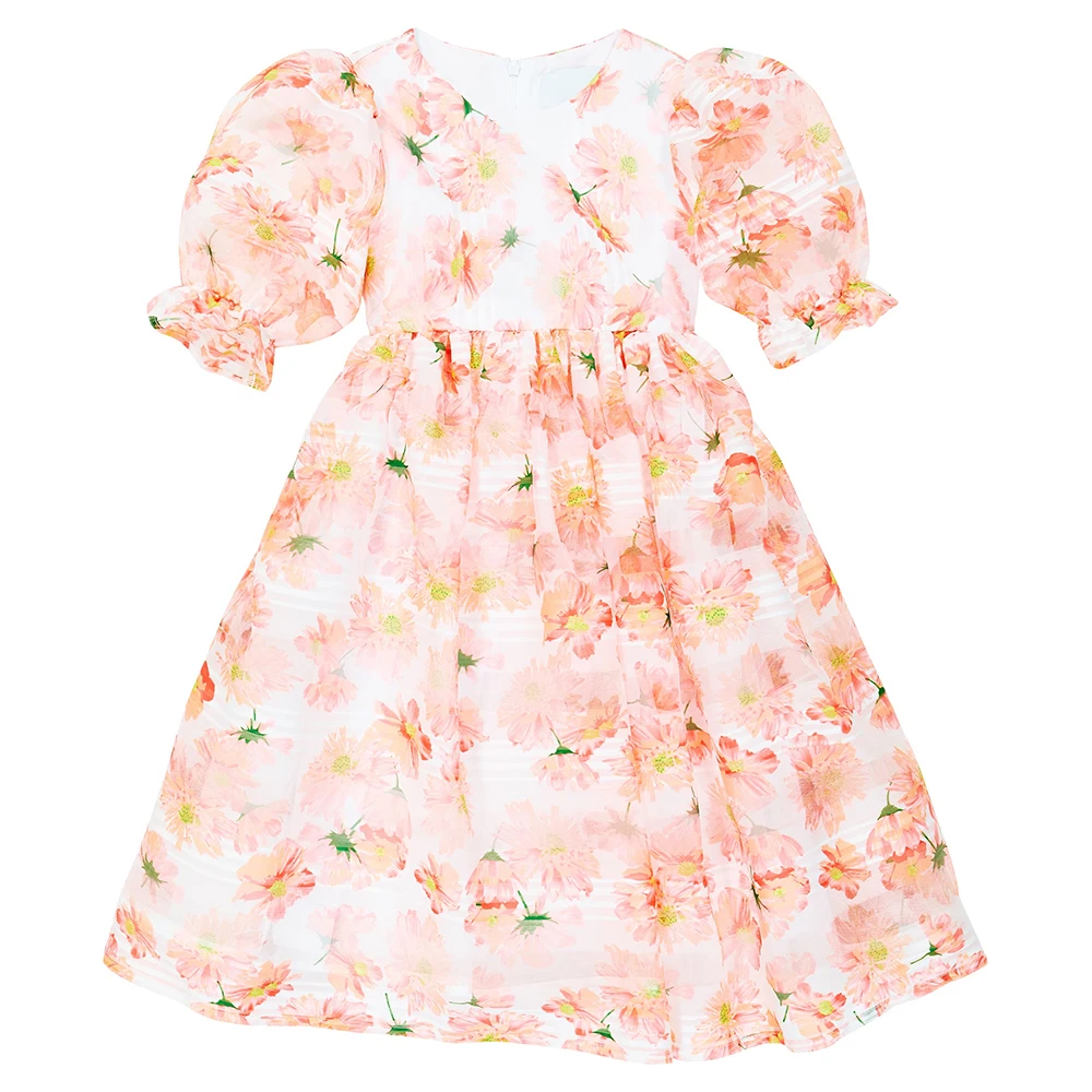 Wholesale OEM summer infant baby girls smocking dresses hot sale vintage casual ruffles hand smocked toddler girls dresses