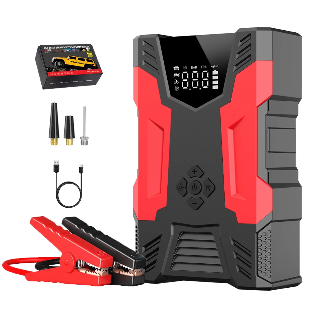 12v Portable Rechargeable Battery Mini Tyre Inflation Pump For Car