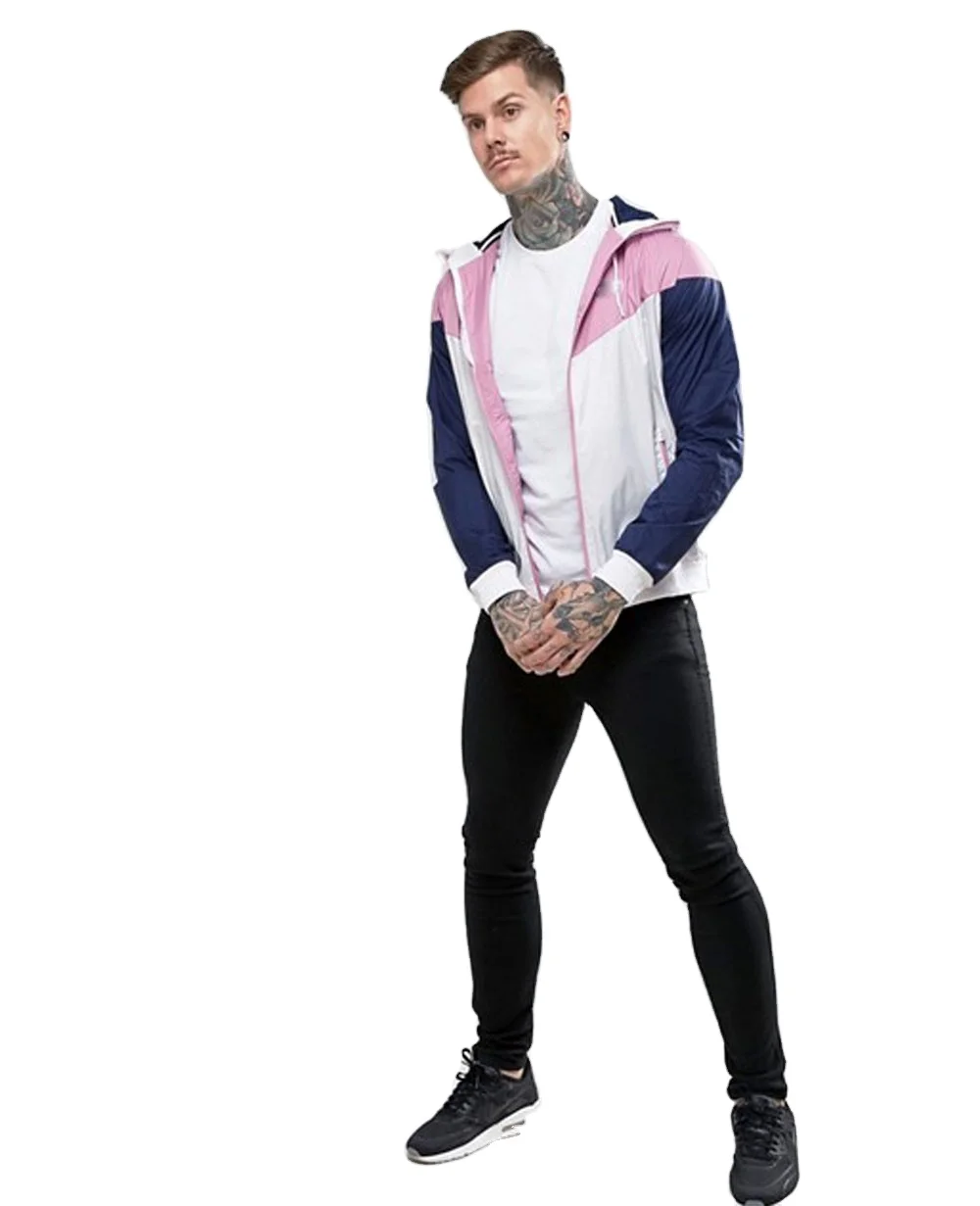 2021 легкая индивидуализированная цветная блочная панель работает лучшего качества нейлон ветрозащитная Оптовая Продажа Дешевая Ветровка Куртки